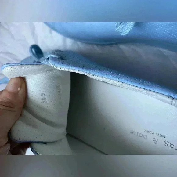 Rag & Bone men’s RB1 Low in Chambray size 6.5/39.5 leather casual - Picture 11 of 13